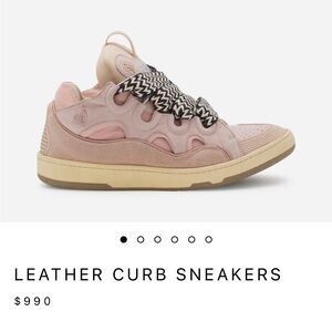 Lanvin curb sneaker in pink